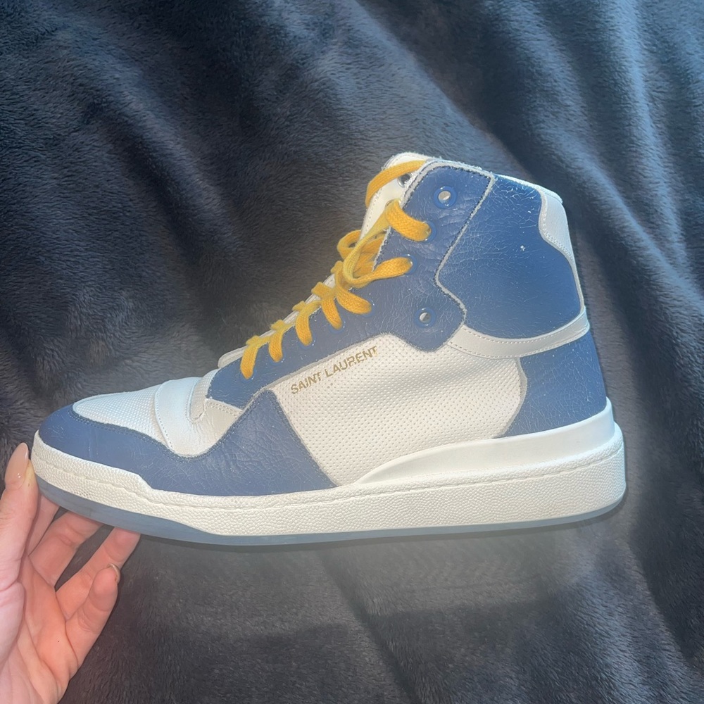 YSL authentic Mens high top sneaker, wore once, do not have tags or box